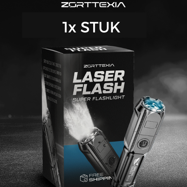 Laser Flash - Superzaklamp met 10.000 lumen