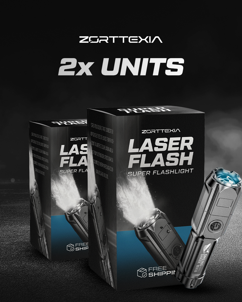 Laser Flash - Ultra-Bright 10,000 Lumen Flashlight