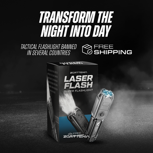 Laser Flash - Ultra-Bright 10,000 Lumen Flashlight