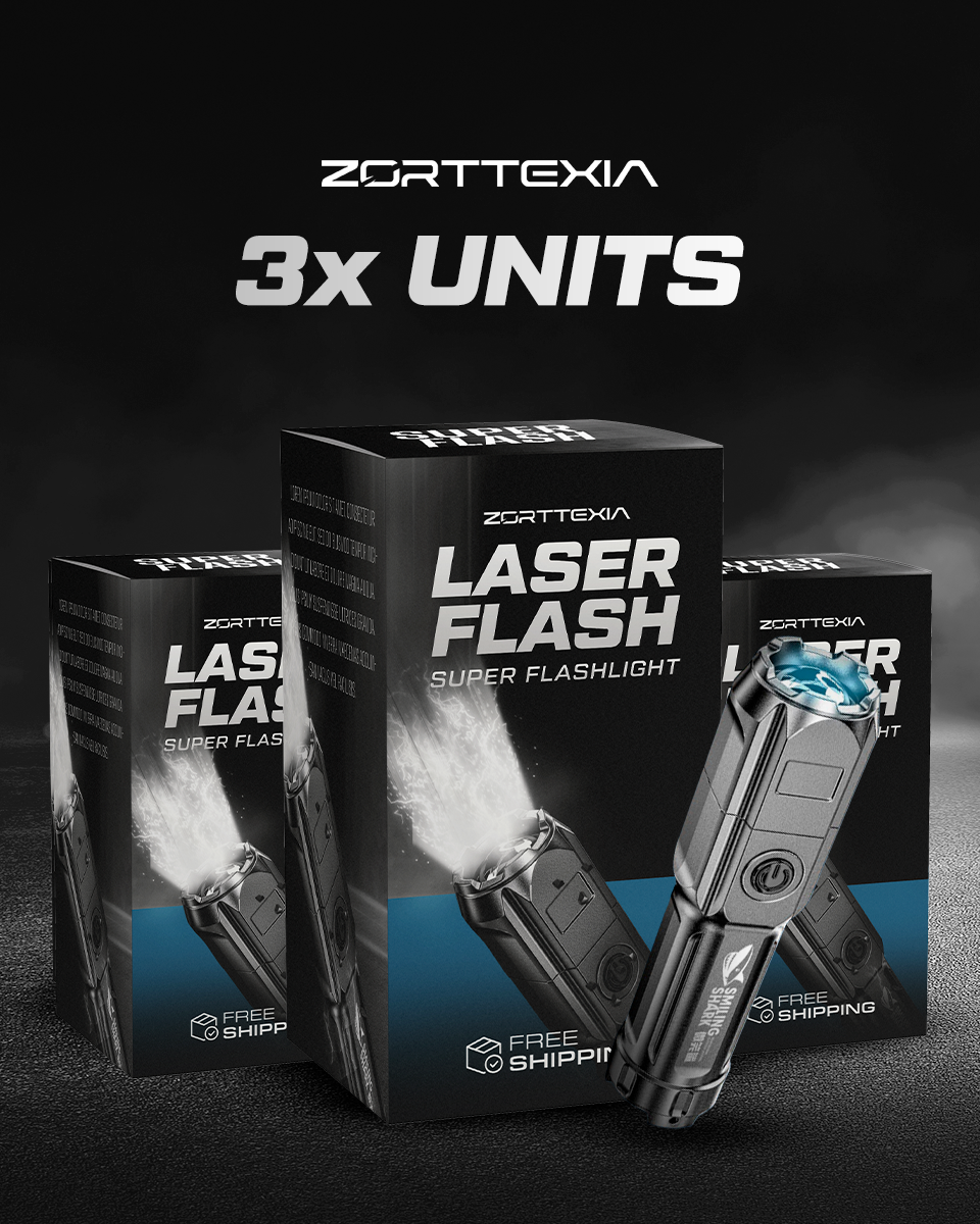 Laser Flash - Super flashlight with 10,000 lumens